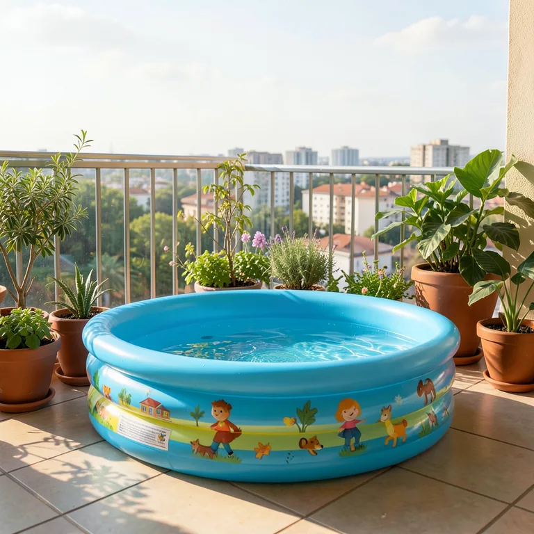 Bazény a bazénky na balkon pro děti - ilustrační foto