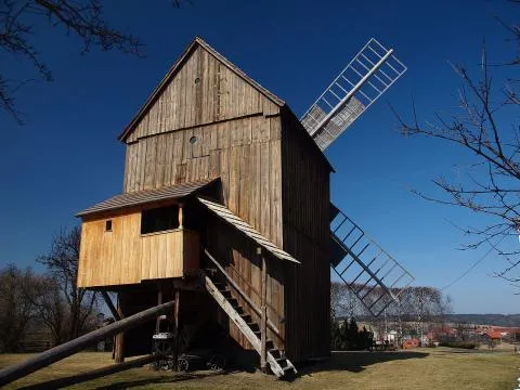 Wooden windmill structure