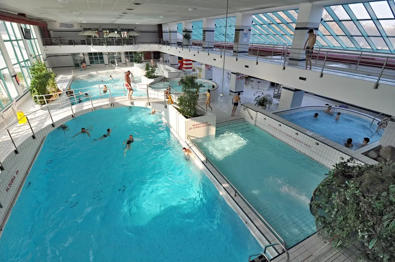 Indoor swimming pool complex
