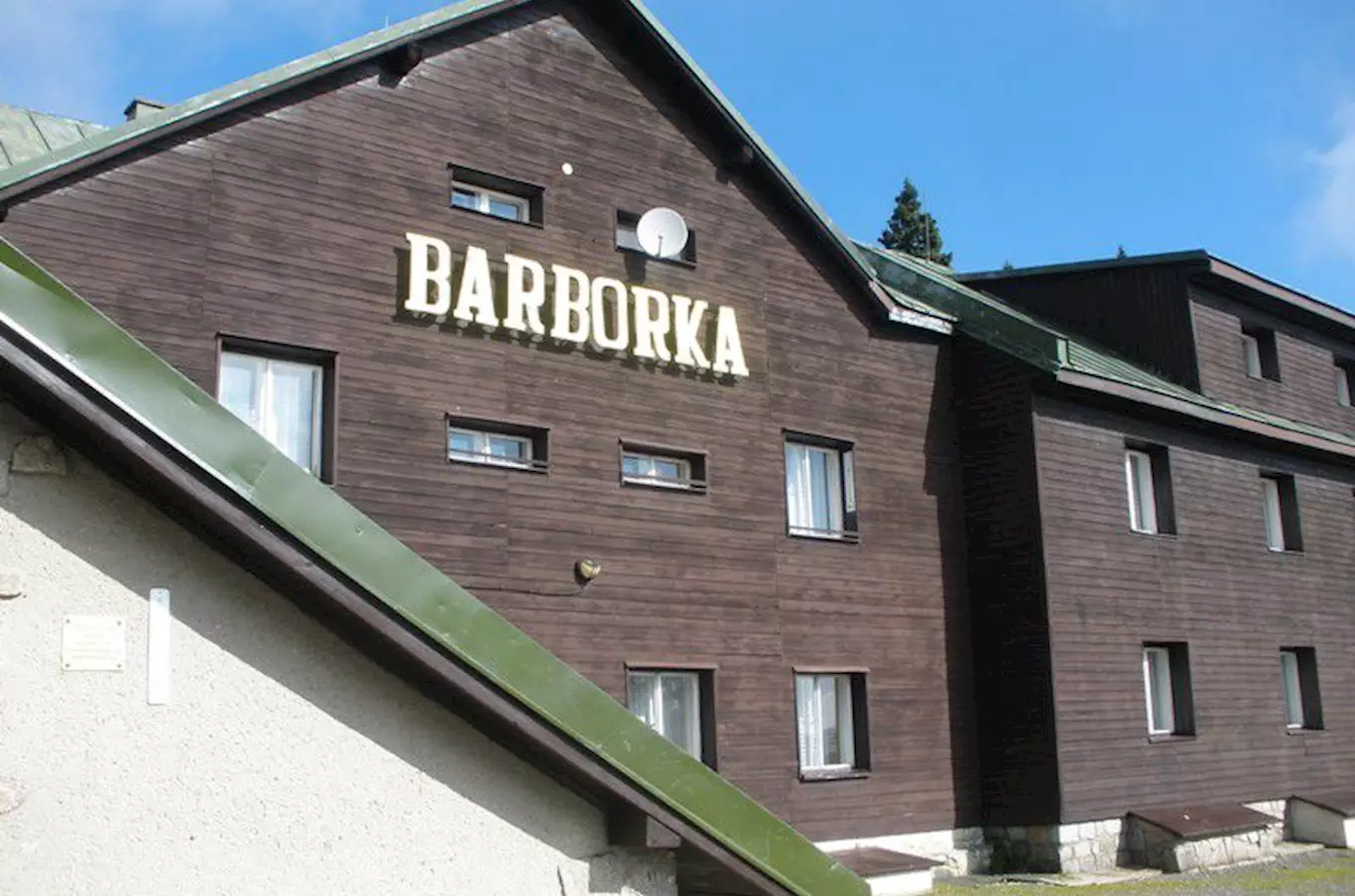 Chata Barborka u Pradědu v jesenických horách.