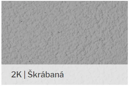 Texturovaný povrch minerální omítky označené jako škrábaná.