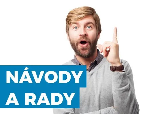 Man pointing up with text overlay