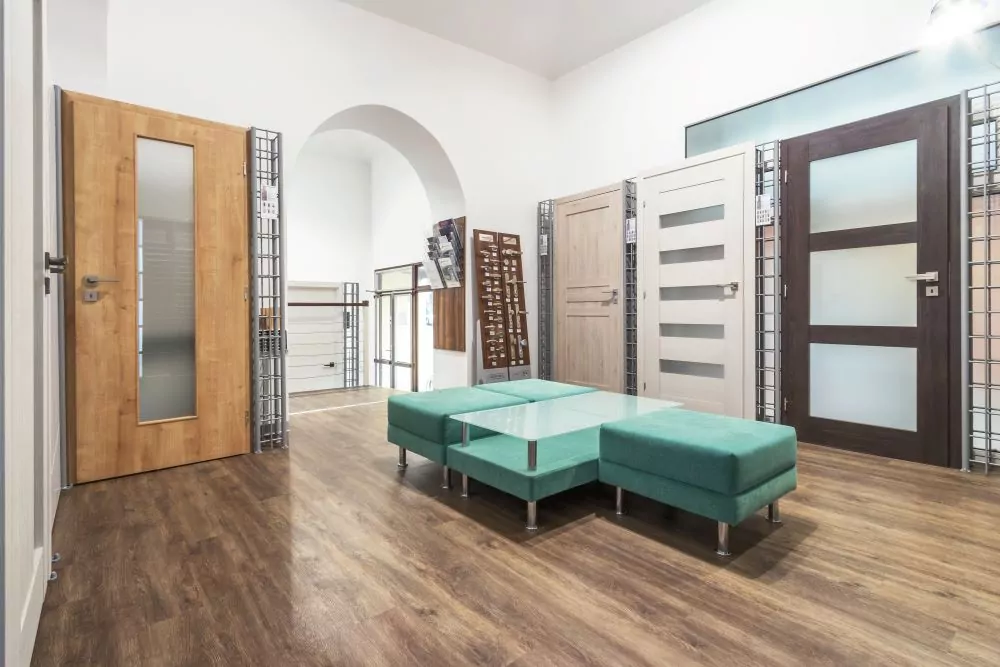 Door showroom interior