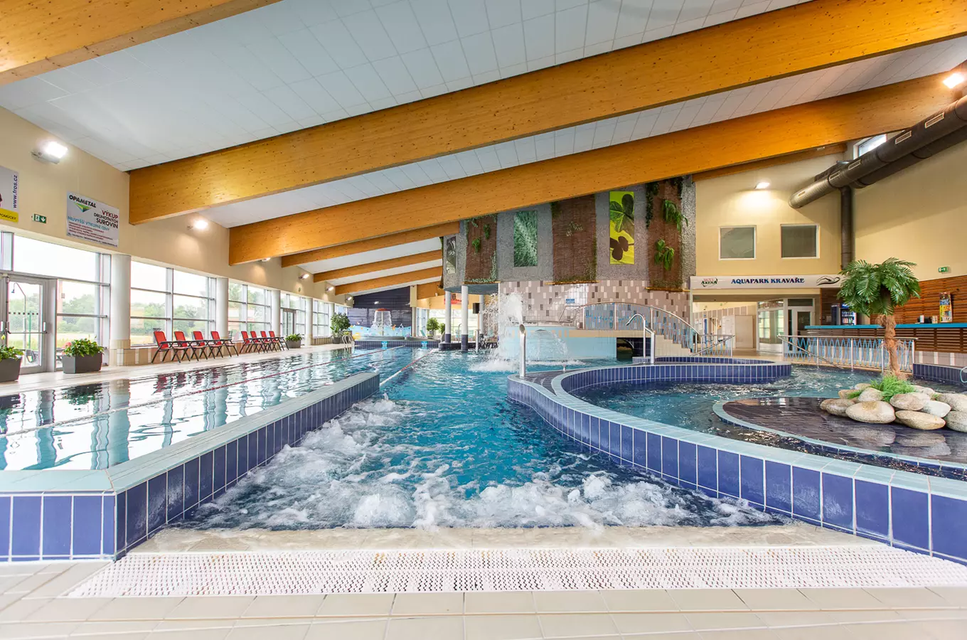 Indoor swimming pool complex